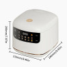 Multicooker BALASHOV 2L: Panela inteligente para arroz e vapor para 1 a 3 pessoas